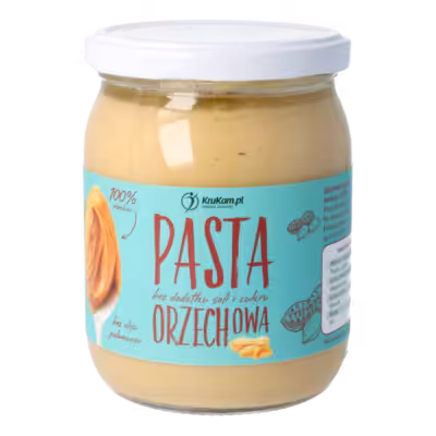 KruKam Pasta orzechowa 100% Bez soli i cukru