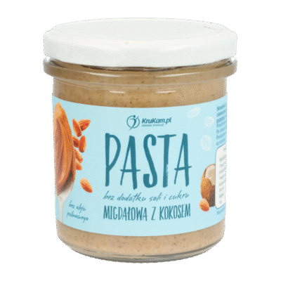 Chrupiąca pasta migdałowa z kokosem 300g