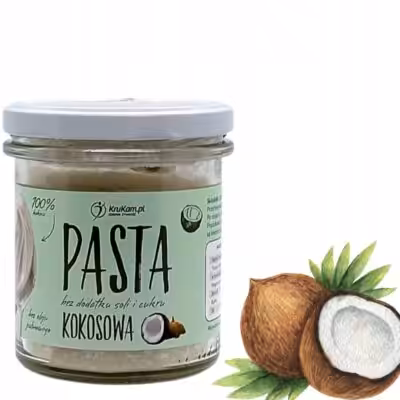 Krukam Pasta kokosowa 300g Bez soli i cukru