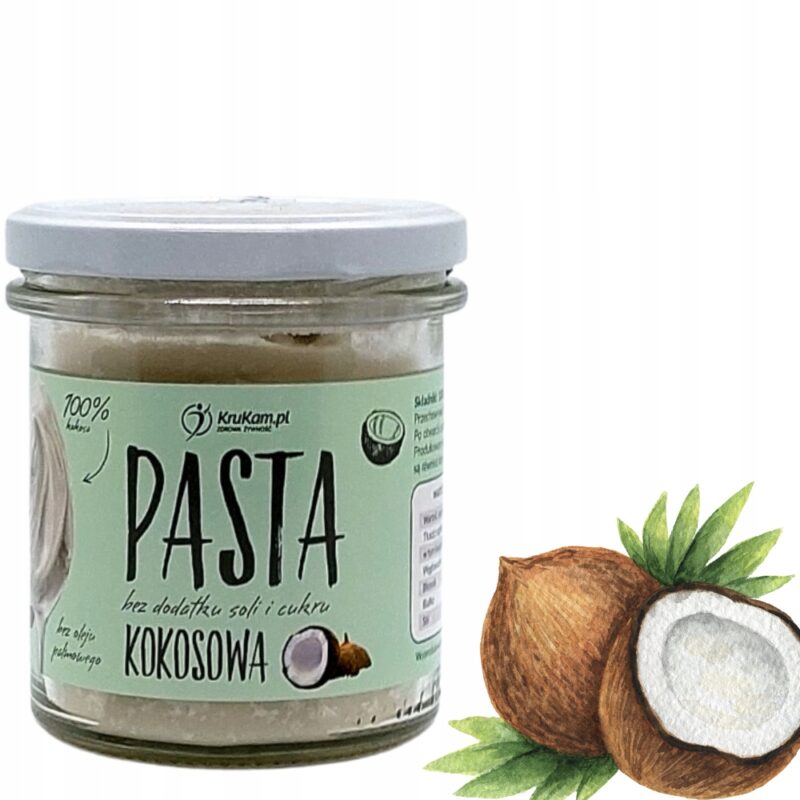 Krukam Pasta kokosowa 300g Bez soli i cukru