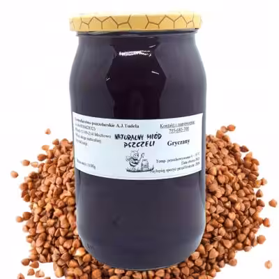 Naturalny Miód Gryczany 1100g zbiór 2025r z Mazowsza