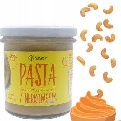 Masło z orzechów nerkowca KruKam 300 g pasta z orzechów nerkowca