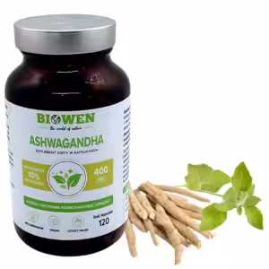 Biowen Ashwagandha 400 mg 120 kapsułek 10% witanolidów Promocja