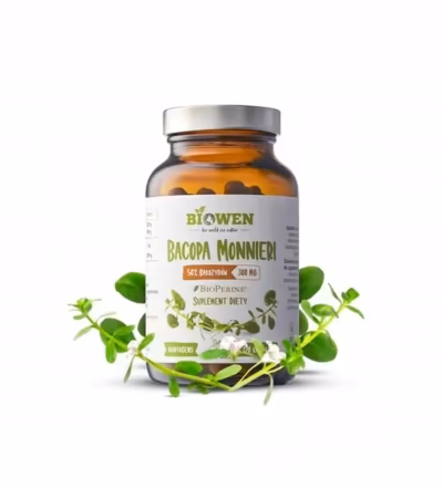 Biowen Bacopa monnieri (Brahmi) 300 mg Koncentracja i Pamieć