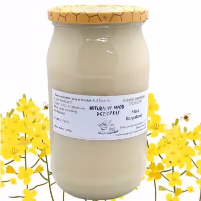 Naturalny Miód Rzepakowy Kremowany z Mazowsza