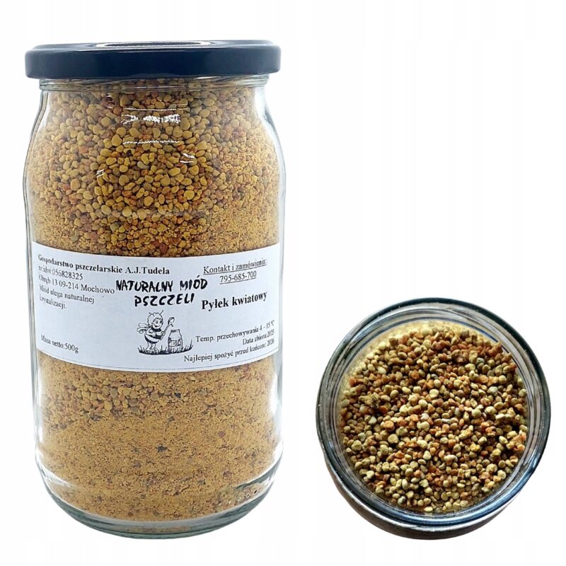 Pyłek pszczeli 500g Naturalny Pyłek kwiatowy pszczeli 0,5kg