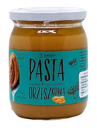KruKam Pasta orzechowa 100% Bez soli i cukru