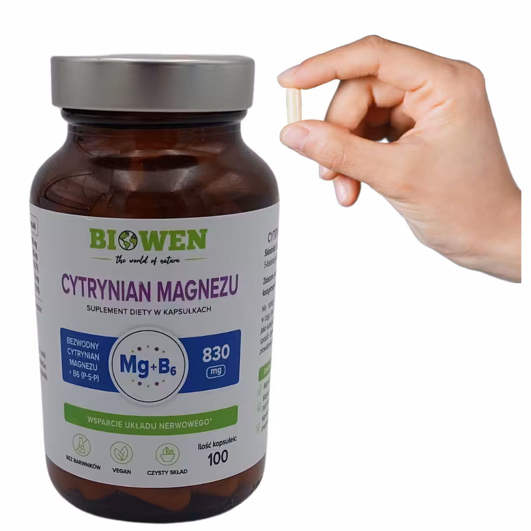 Cytrynian magnezu 825 mg z witaminą B6 Biowen – GRATIS PROMOCJA
