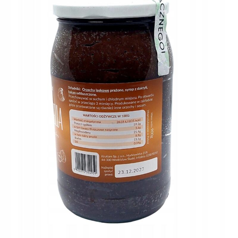 KruKam Pasta orzechowa Krukamella 900 g - obrazek 6