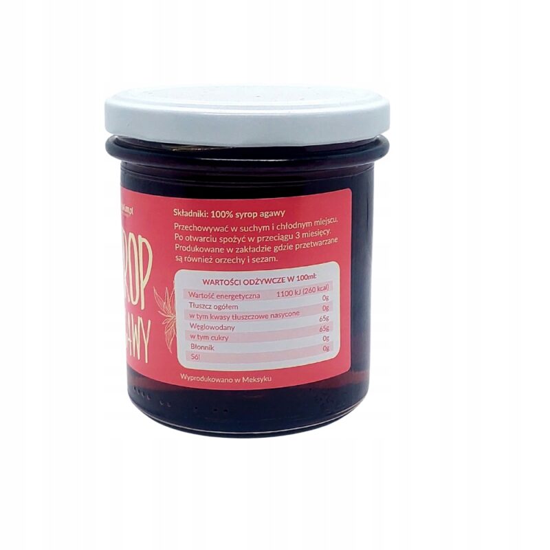 Syrop z agawy Krukam 300ml Niskie IG Naturalny - obrazek 3