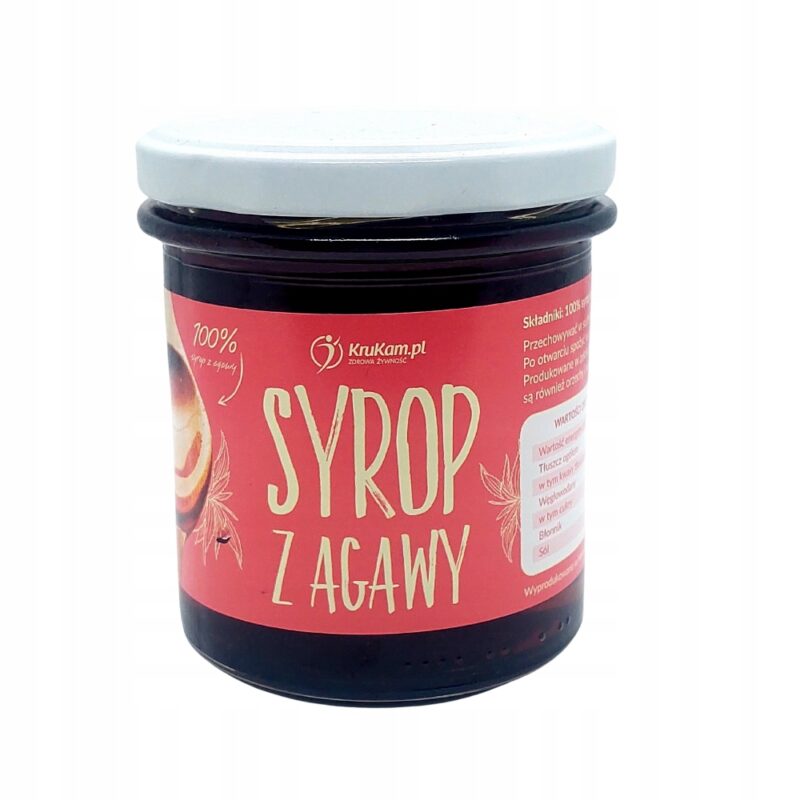 Syrop z agawy Krukam 300ml Niskie IG Naturalny