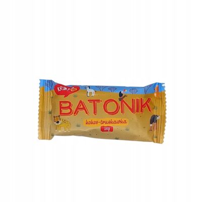 KRUKAM Batonik daktylowy kokos-truskawka 20 g