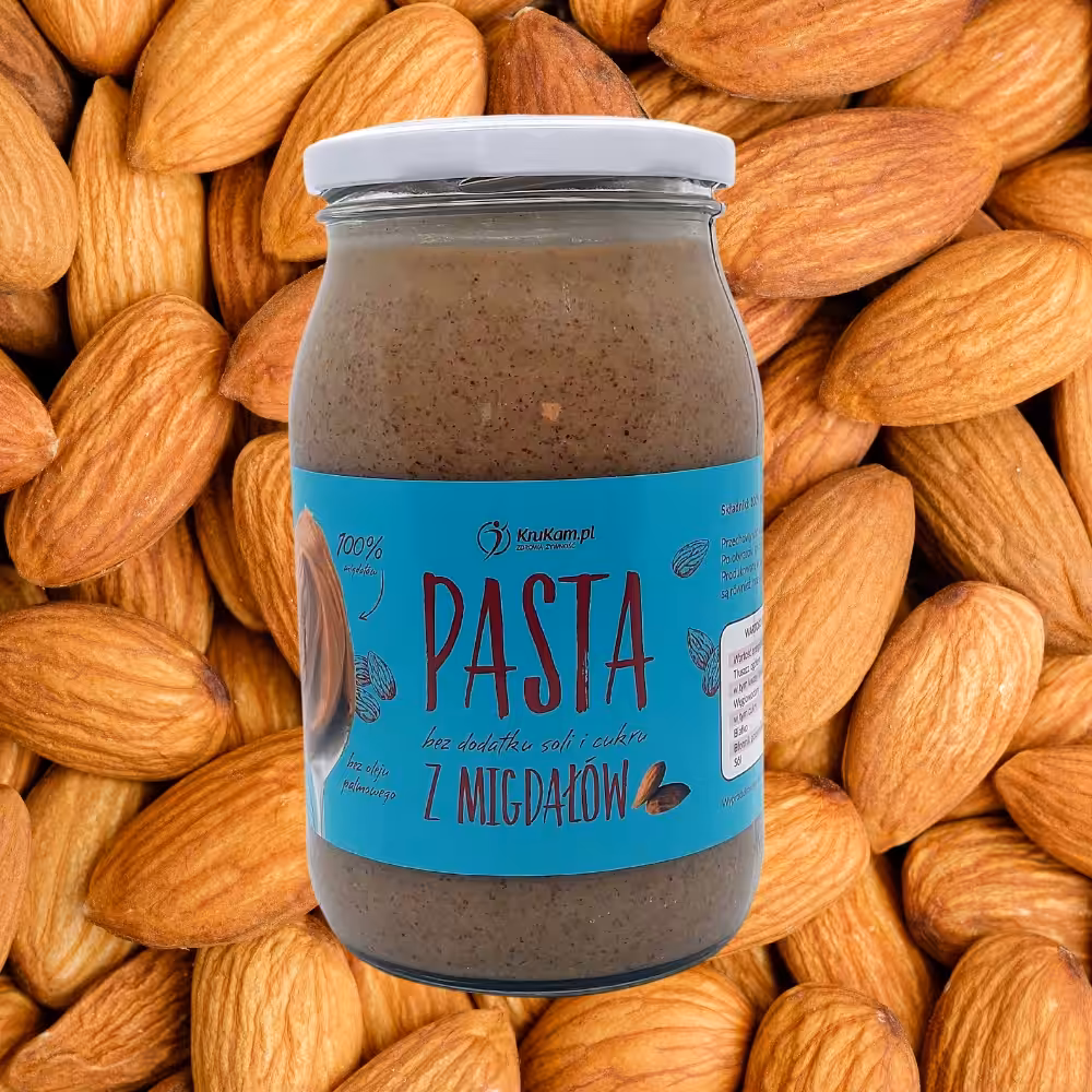 Pasta migdałowy KruKam 900 g - obrazek 4