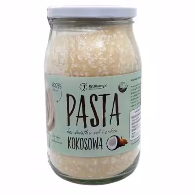 Pasta Kokosowa Krukam 900g Bez soli i cukru Naturalna