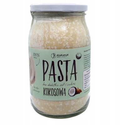 Pasta Kokosowa Krukam 900g Bez soli i cukru Naturalna