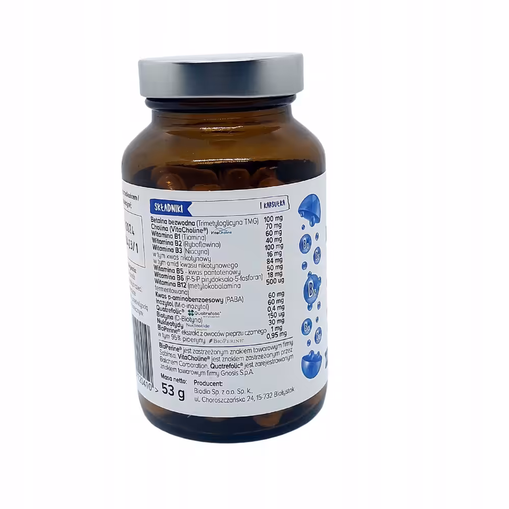 Biowen Witamina B Complex + z metylofolianem B12 - obrazek 4