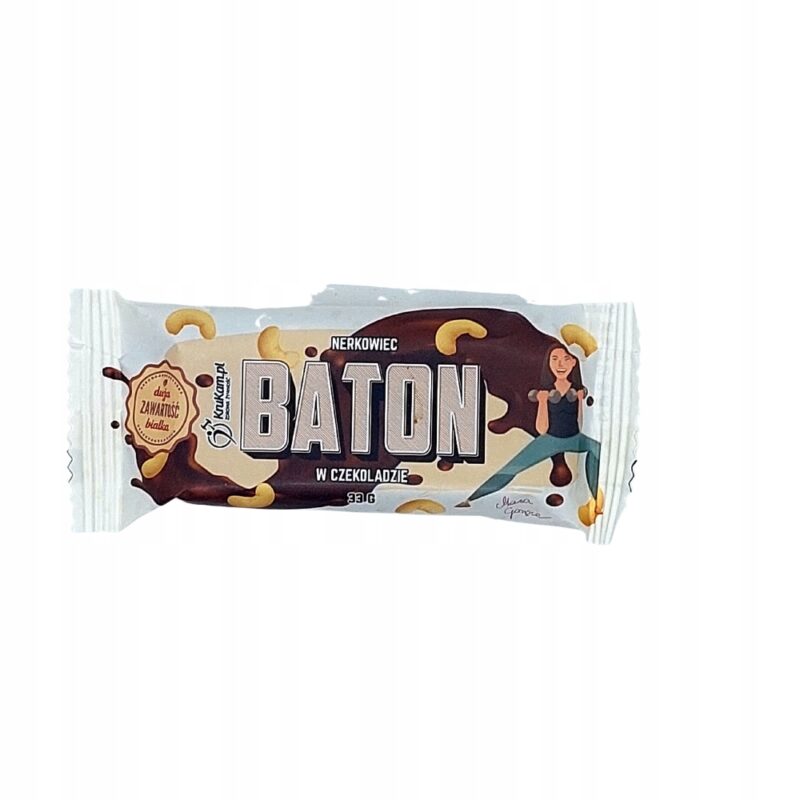 Baton daktylowy z nerkowcami w czekoladzie 33 g