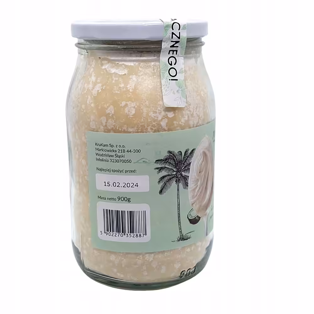 Pasta Kokosowa Krukam 900g Bez soli i cukru Naturalna - obrazek 6