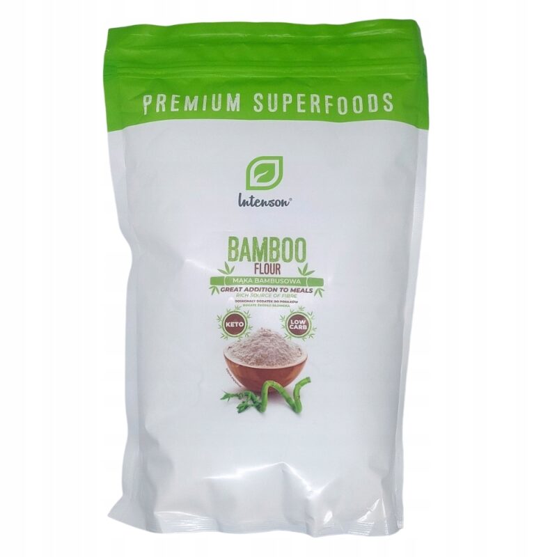 Mąka bambusowa - Błonnik bambusowy Keto INTENSON 300 g / 500g