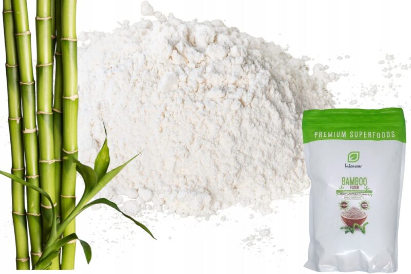 Mąka bambusowa - Błonnik bambusowy Keto INTENSON 300 g / 500g - obrazek 2