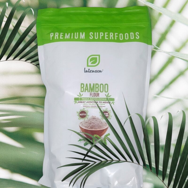 Mąka bambusowa - Błonnik bambusowy Keto INTENSON 300 g / 500g - obrazek 4