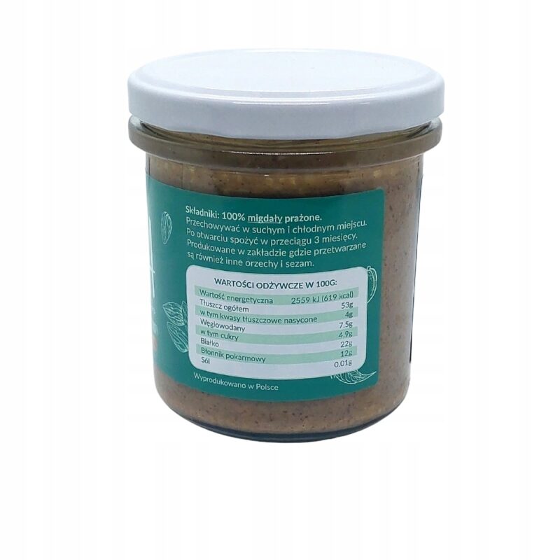 KruKam Pasta Krem Masło z Migdałów Crunchy 300g - obrazek 6