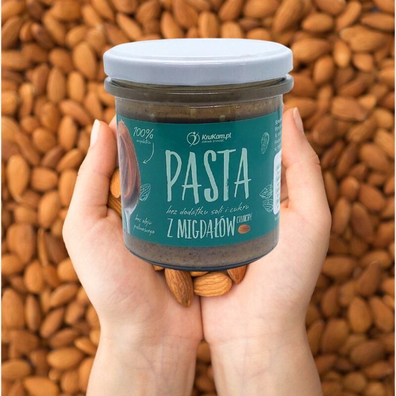 KruKam Pasta Krem Masło z Migdałów Crunchy 300g - obrazek 7