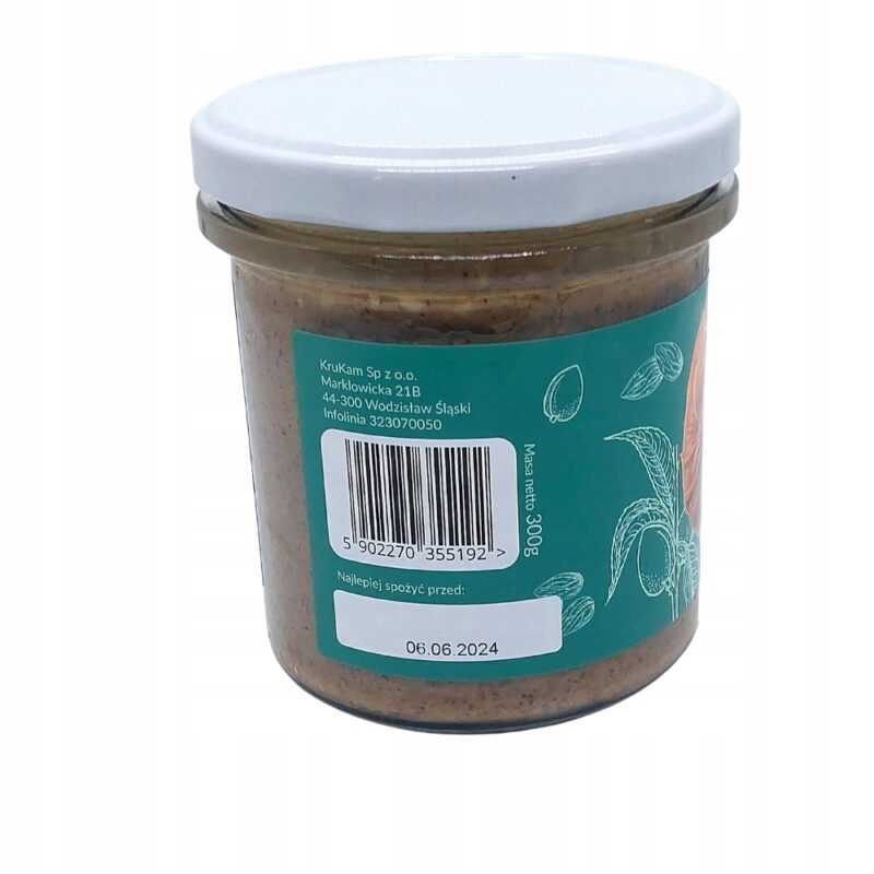 KruKam Pasta Krem Masło z Migdałów Crunchy 300g - obrazek 5