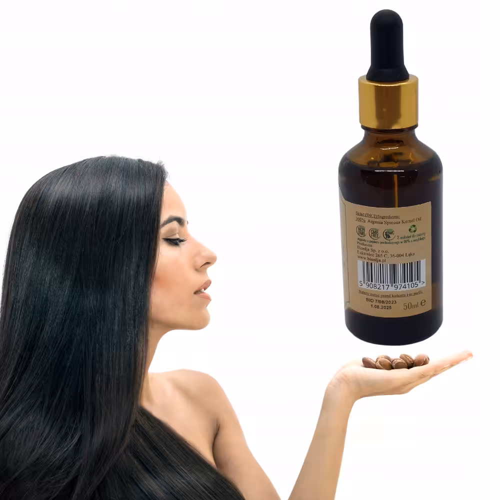 BioOlja Olejek arganowy na włosy rzęsy paznokcie BIO 50ml - obrazek 3