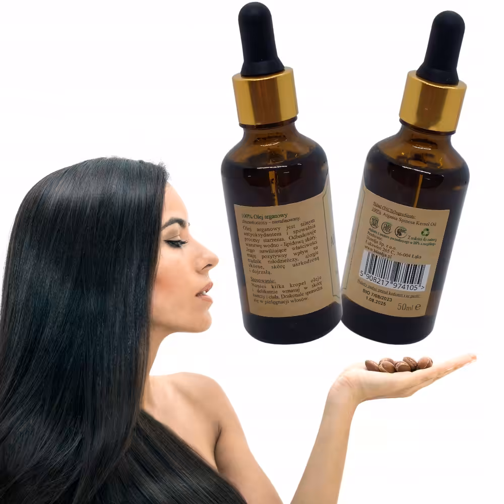 BioOlja Olejek arganowy na włosy rzęsy paznokcie BIO 50ml - obrazek 4
