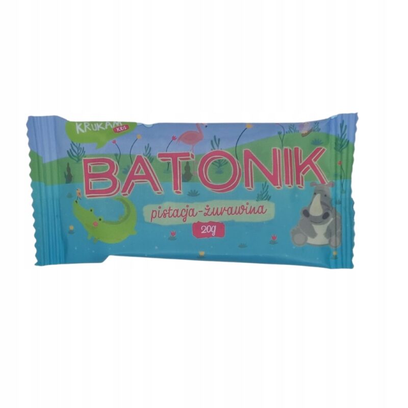 KRUKAM Batonik daktylowy pistacja - żurawina 20 g - obrazek 4