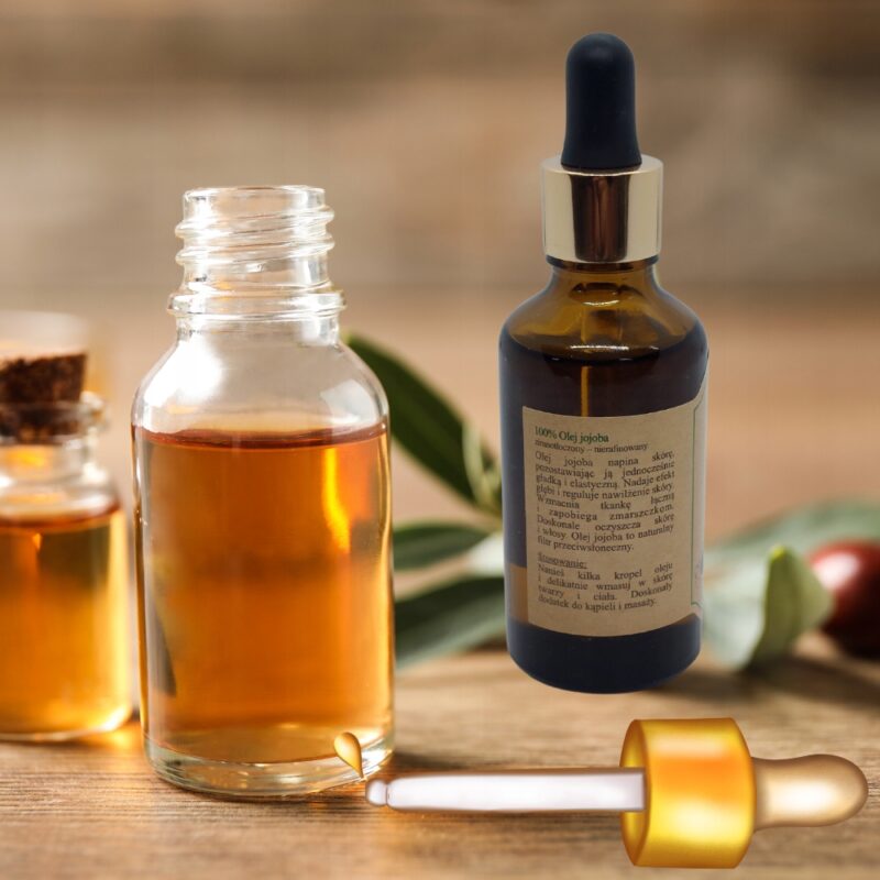 BioOlja Olejek jojoba 50ml Naturalny olejek do twarzy i włosów - obrazek 4