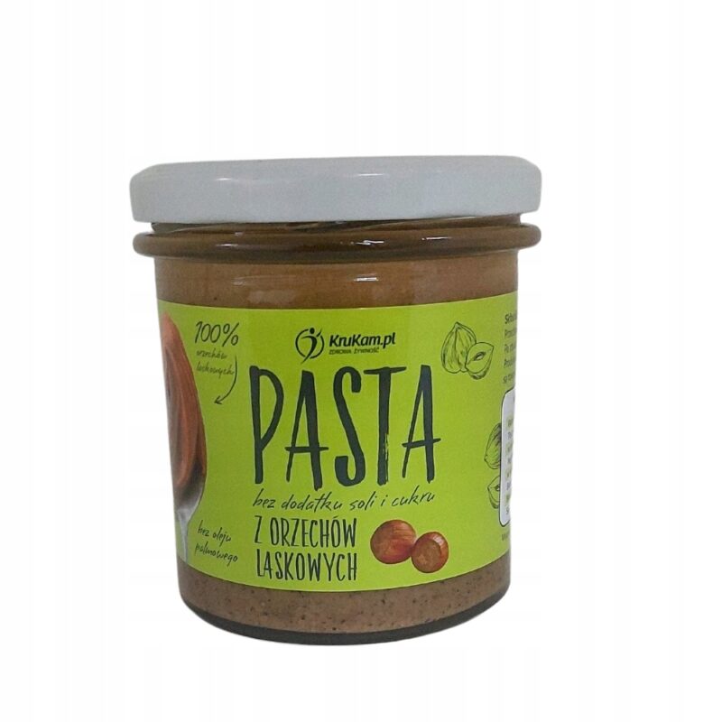KruKam Pasta z orzechów laskowych 300 g Naturalna