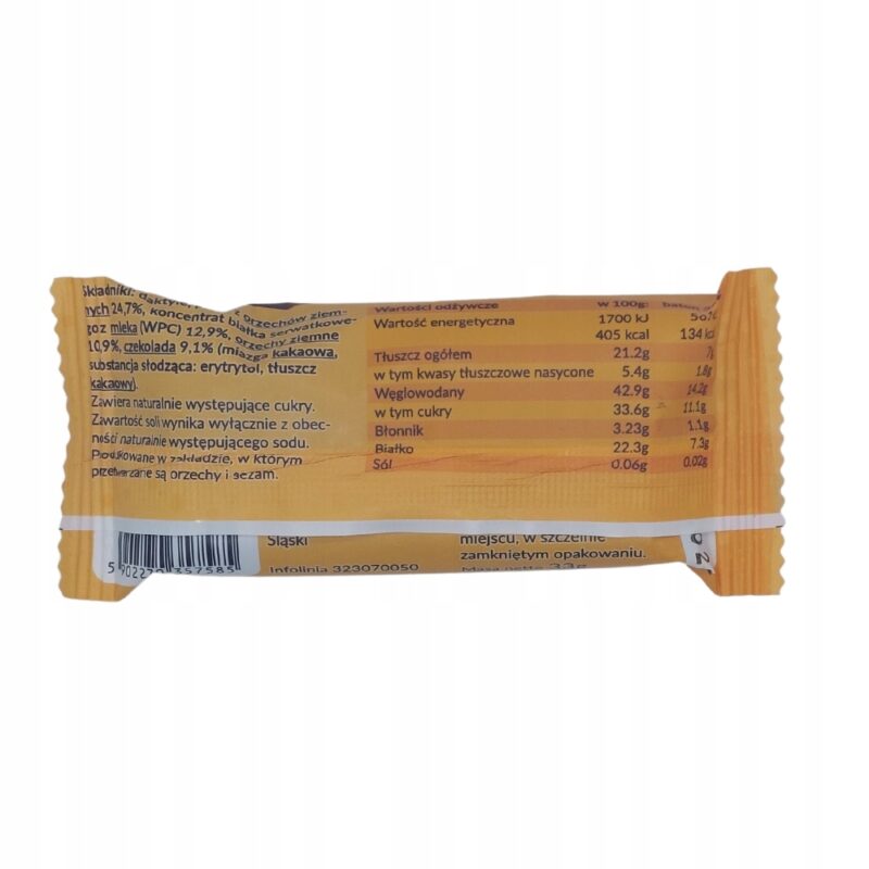 Baton Daktylowy Orzech w czekoladzie KruKam 33g - obrazek 3