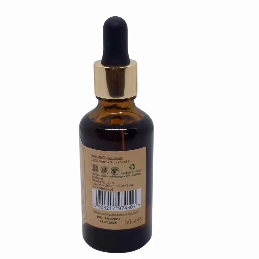 BioOlja 50 ml BIO olej z czarnuszki nierafinowany Zimnotłoczony - obrazek 5