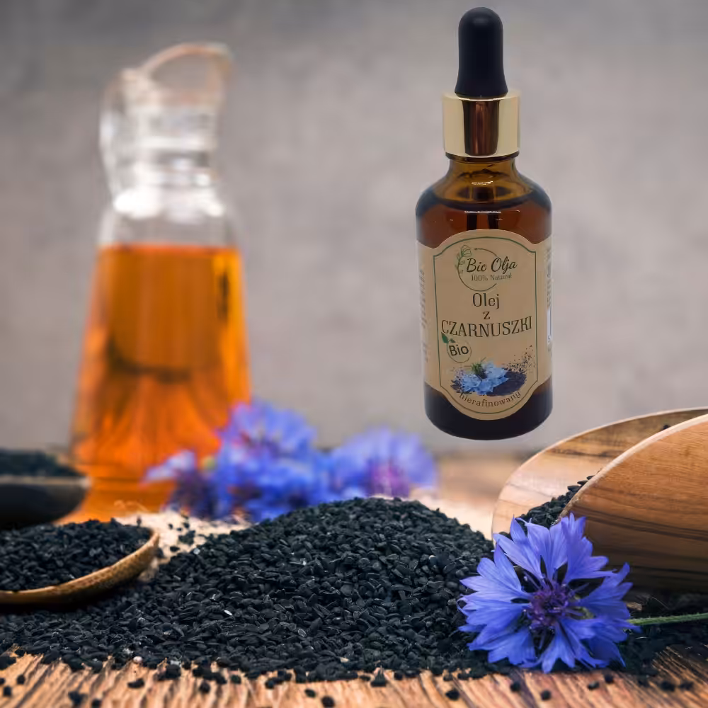 BioOlja 50 ml BIO olej z czarnuszki nierafinowany Zimnotłoczony - obrazek 6