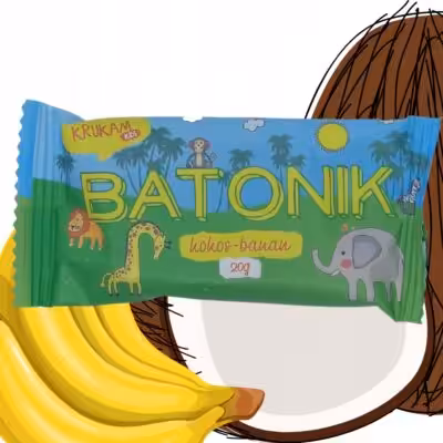 Batonik dla dzieci daktylowy kokos banan 20g b/cuk