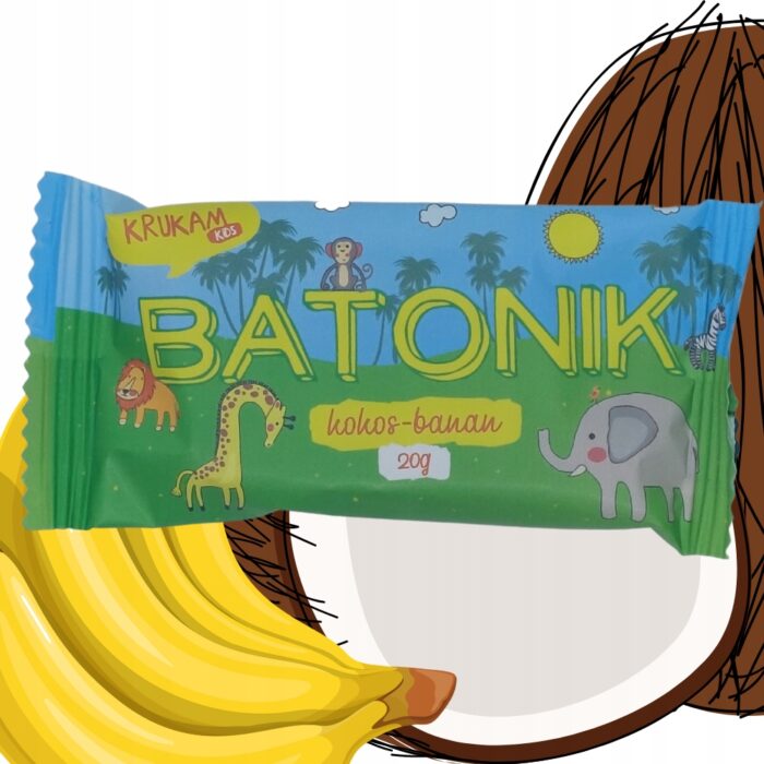 Batonik dla dzieci daktylowy kokos banan 20g b/cuk