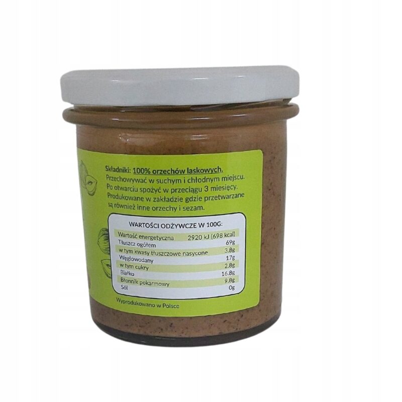 KruKam Pasta z orzechów laskowych 300 g Naturalna - obrazek 4