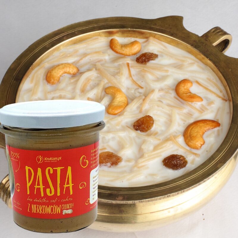 Masło orzechowe KruKam Z nerkowców CRUNCHY 300 g - obrazek 3