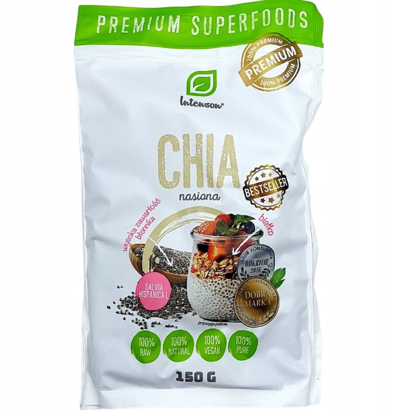 Nasiona Chia- Szałwia Hiszpańska 150g INTENSON - obrazek 3