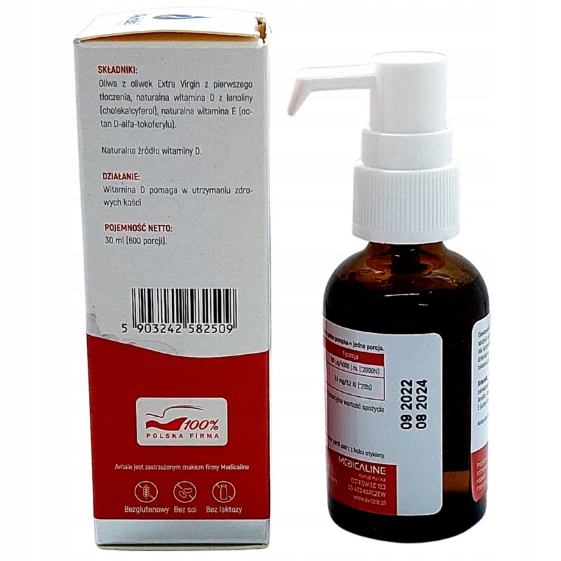 AVITALE Witamina D3 Forte 4000IU 30ml Na Odporno - Duża dawka - obrazek 5