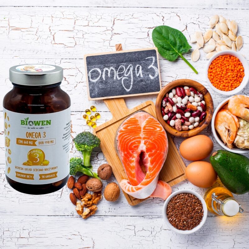 Biowen Omega 3 660mg EPA 440mg DHA 90 kapsułek olej z Sardeli Peruwiańskiej - obrazek 3