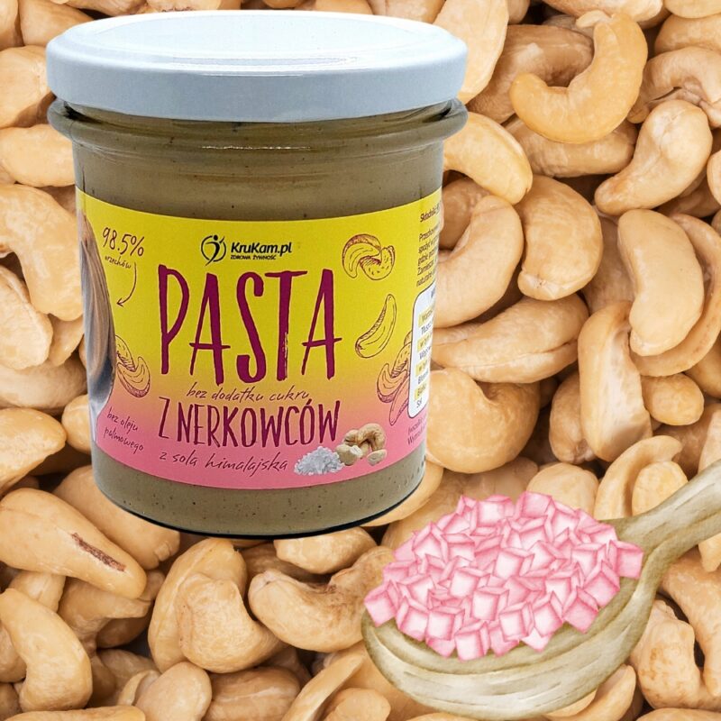 Krukam Pasta z orzechów nerkowca z solą himalajską - obrazek 4