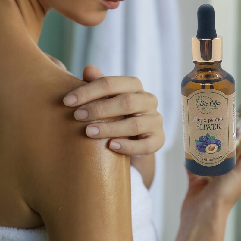 Olej z pestek śliwek zimnotłoczony nierafinowany 50ml BioOlja - obrazek 3