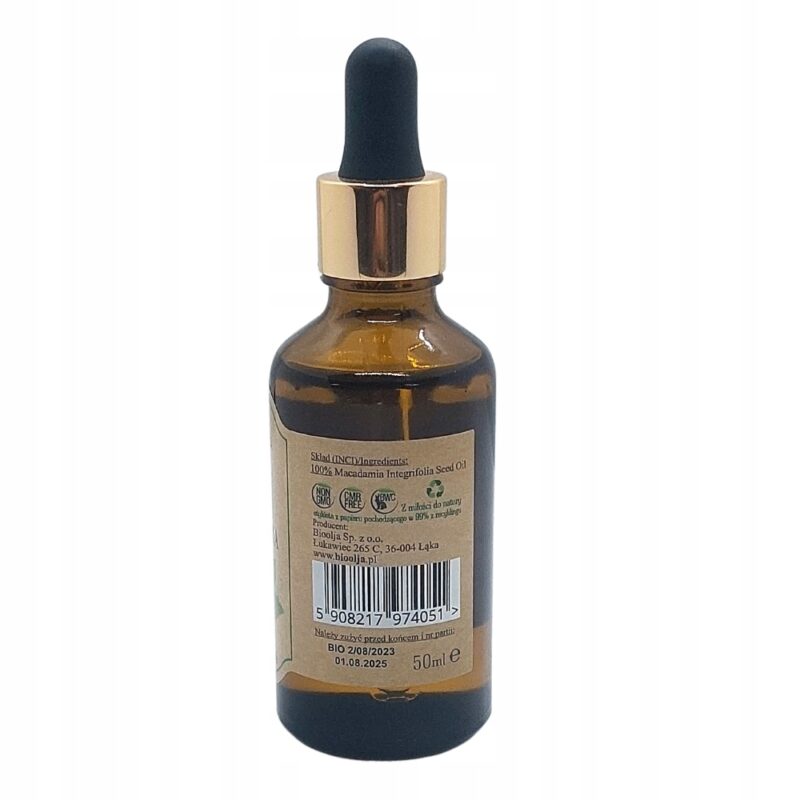 Macadamia 50 ml olejek do twarzy, ciała i włosów BioOlja - obrazek 5
