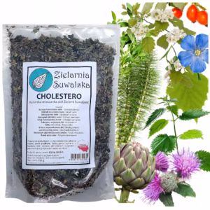 Zielarnia Suwalska Cholestero – Mieszanka ziół z karczochem, ostropestem i głogiem 250 g