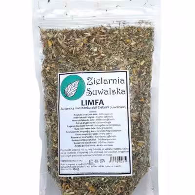 Zielarnia suwalska Mieszanka Ziołowa Limfa 250g - Wsparcie limfy i odporności