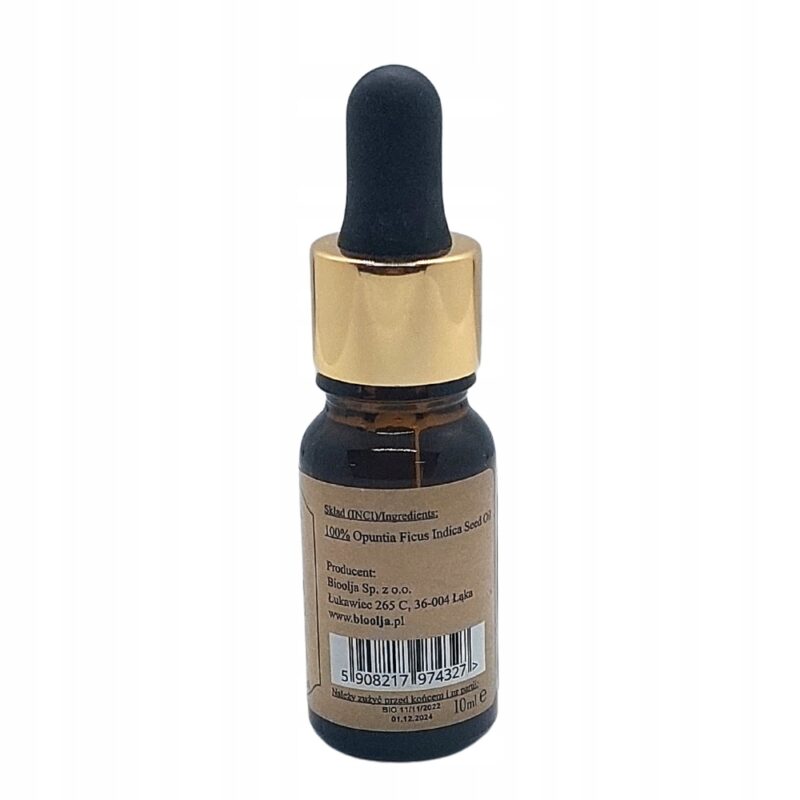 Olej z opuncji figowej 10ml BioOlja 100% CZYSTY Eliksir młodości - obrazek 6