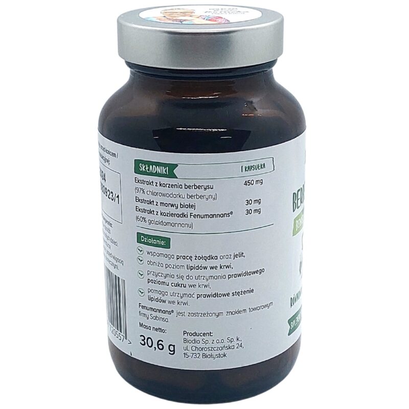 Biowen Berberine Complex+ 510 mg Naturalne wsparcie w kontroli cukru - obrazek 5